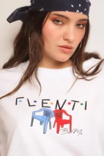 Bee me | white Tshirt Γλέντι - Image 2