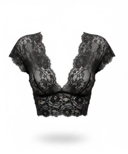 Μαύρο σουτιέν δαντέλα Black Lace Bra της μάρκας Inna Manoli, στο Felicia Concept.