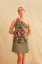 Georgina Trikogia | Jardin One Shoulder Mini Dress - Image 4