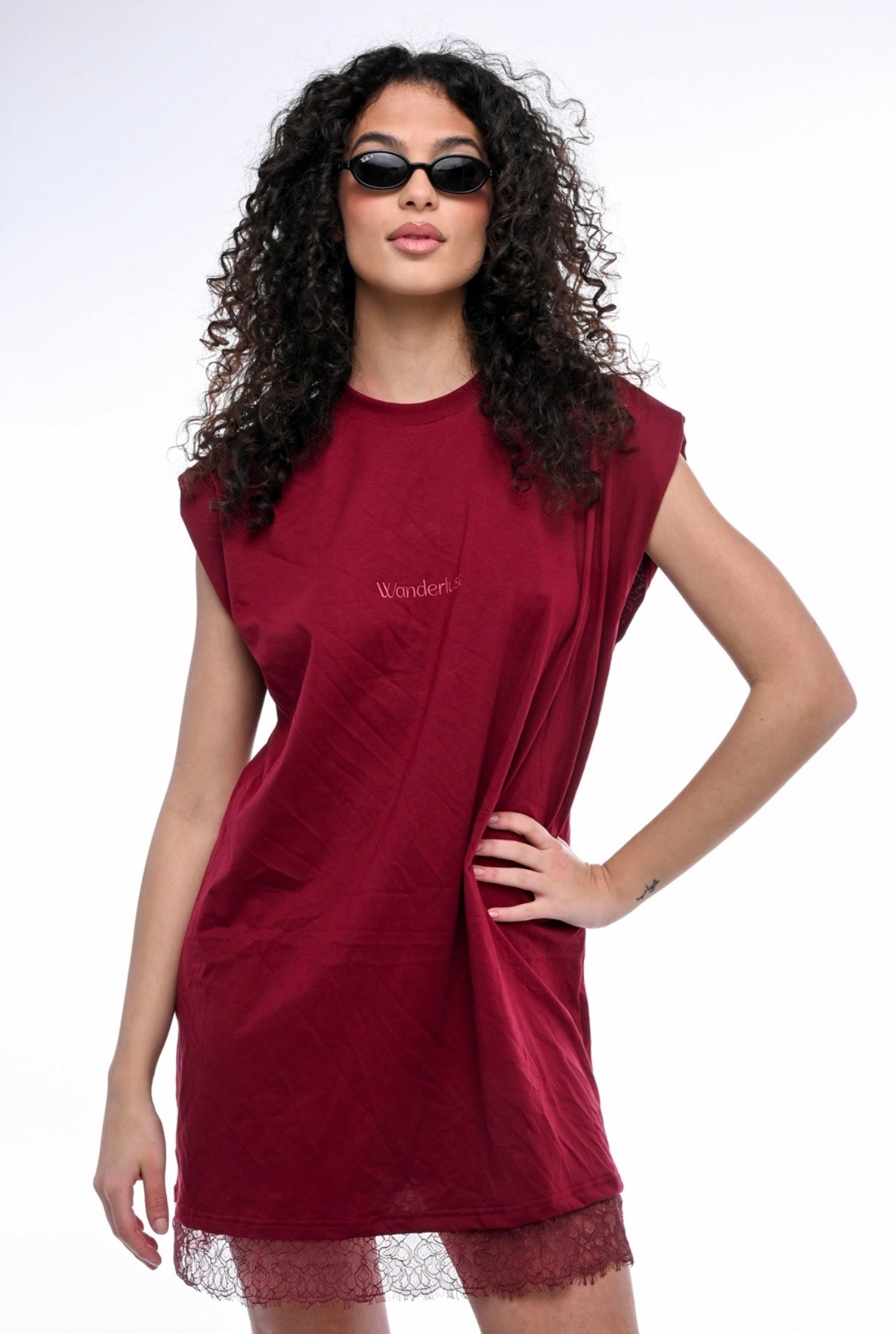 Wanderlust | wine lace dress