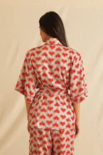 Georgina Trikogia | Red Love Short Sleeve Shirt - Image 3