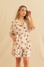 Georgina Trikogia | Brown Kiss Short Sleeve Shirt - Image 2