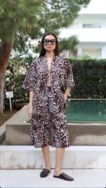 Inna Manoli | crepe leopard set