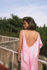 5 pm | Charm Pink Satin Dress - Image 3