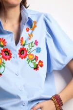 Bee me | Frida light blue shirt - Image 2