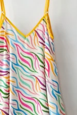 Bee me | Annita ivory colourful dress - Image 2