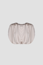 Studio 83 | Padded Crop Top Ivory