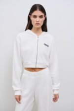 Combos | white core zip hoodie