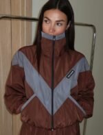 Inna Manoli | Soft Touch Taffeta Set Brown Fabric - Image 2