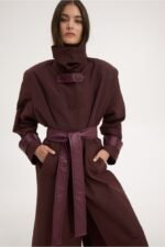 Sunsetgo | Kendall trench coat burgundy - Image 2