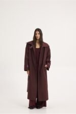 Sunsetgo | Kendall trench coat burgundy - Image 4