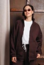 Wanderlust | W sweat jacket brown - Image 2