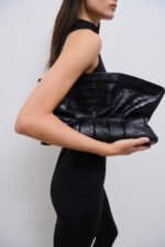 Combos | Grace Croco Bag Black