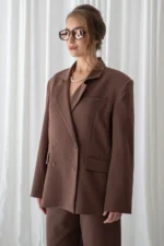Georgina Trikogia | brown oversized blazer - Image 2